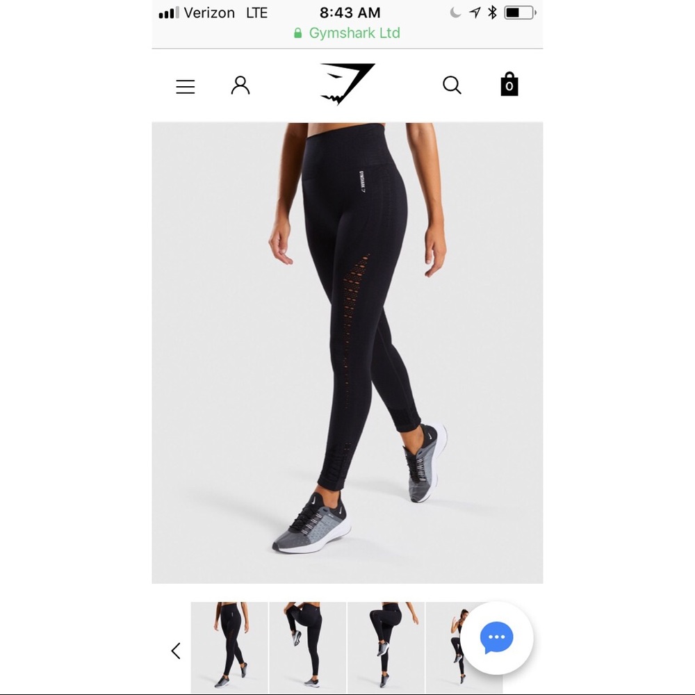 Gymshark Energy+ Seamless Leggings - Black